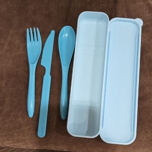 Blue Travel Cutlery Set